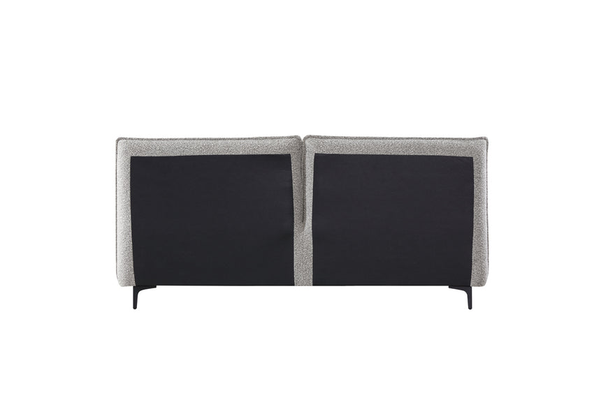 King Bed Frame - Charcoal Pepper Boucle - View 13