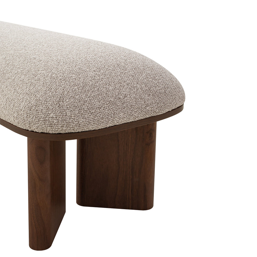 Walnut Bench - Clay Grey - View 8