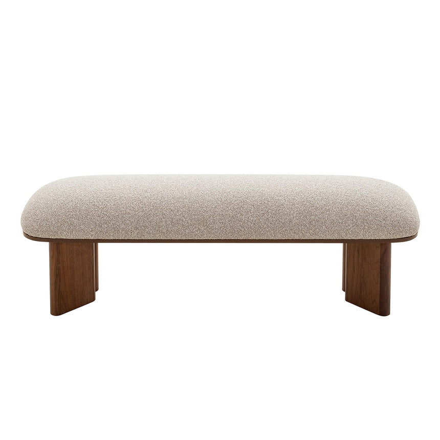 Walnut Bench - Clay Grey - View 4