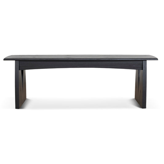 1.4M Elm Dining Bench | Full Black | Myka Home