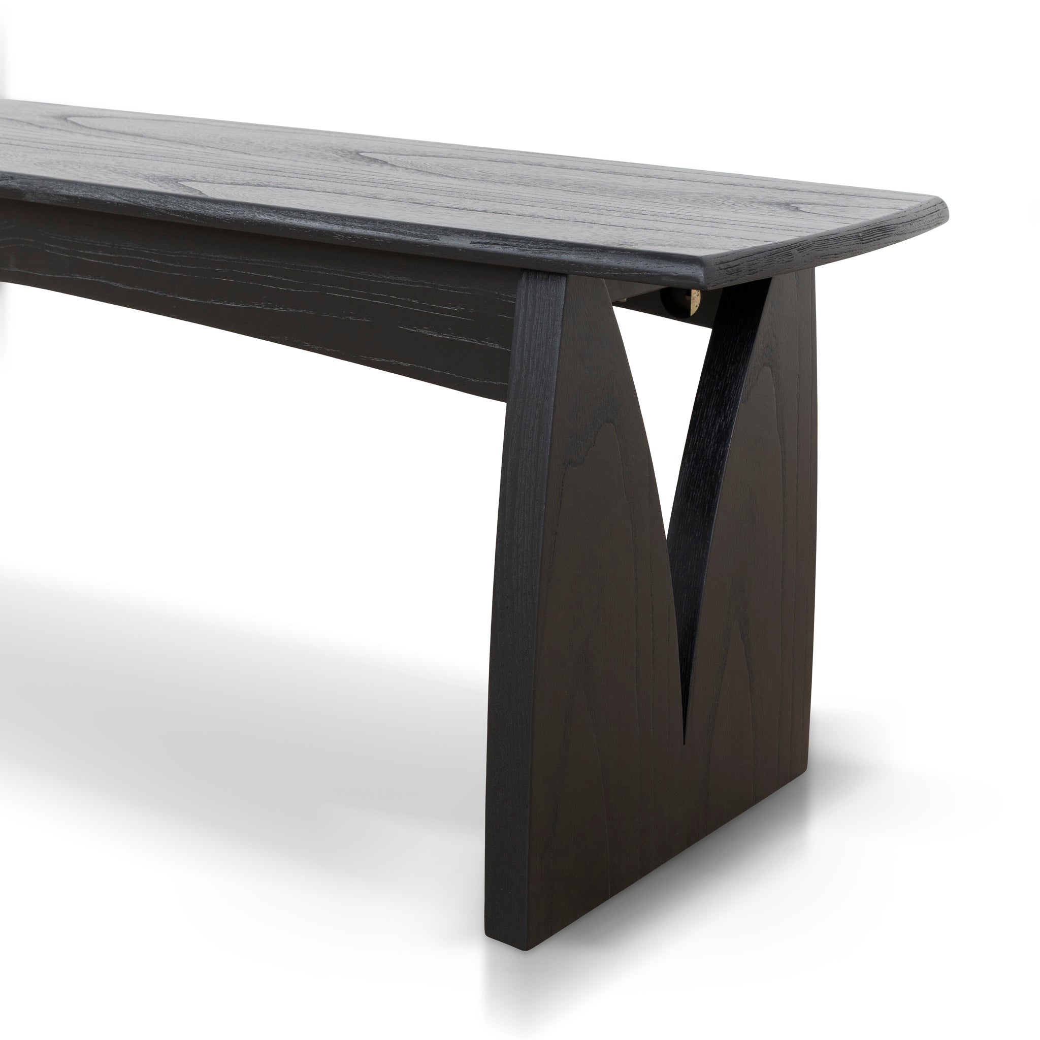 1.4M Elm Dining Bench | Full Black | Myka Home