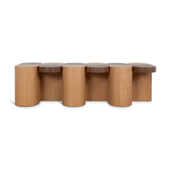 1.68m Dining Bench | Two Tone Natural | Myka Home