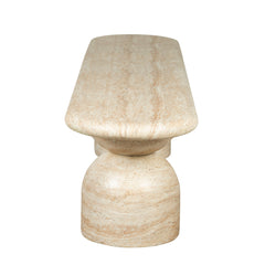 2m Indoor Bench | Light Travertine Look | Myka Home