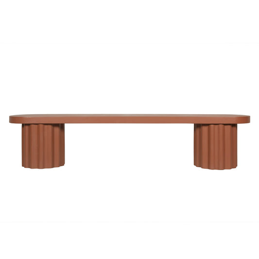 2.1m Concrete Bench | Terracotta | Myka Home