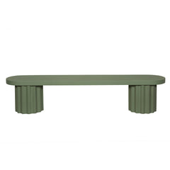 2.1m Concrete Bench | Green | Myka Home