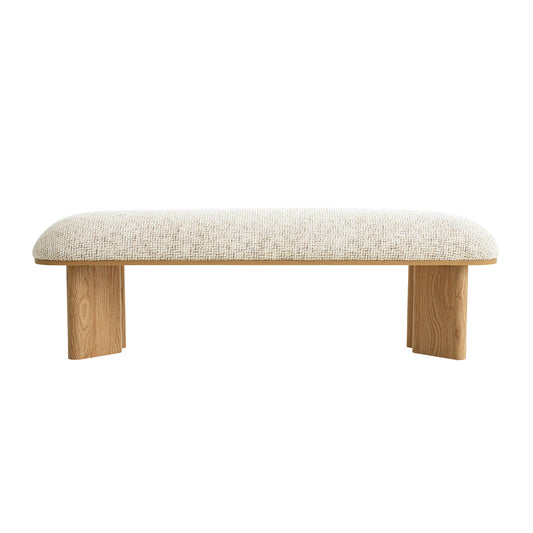 1.5M Natural Bench | Honeycomb White | Myka Home
