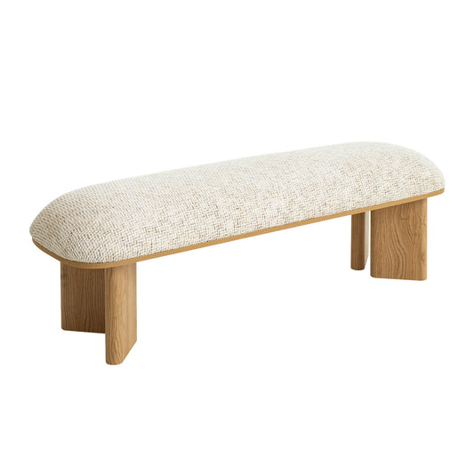 1.5M Natural Bench | Honeycomb White | Myka Home