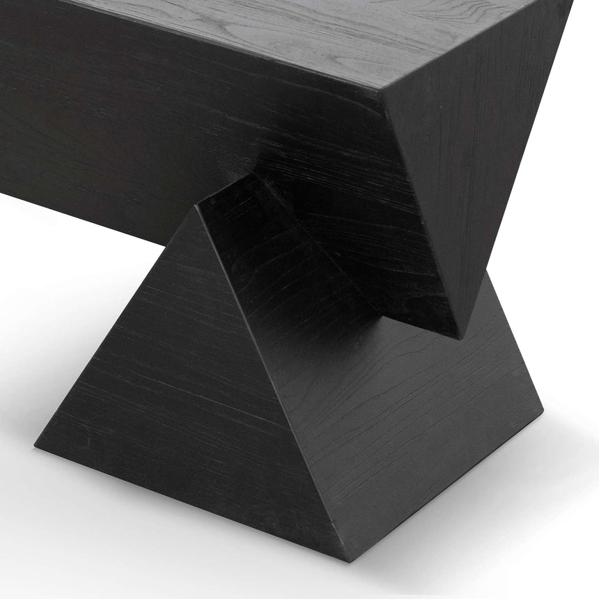 1.9m Elm Bench - Full Black - View 9