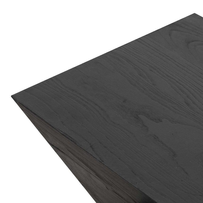 1.9m Elm Bench - Full Black - View 6
