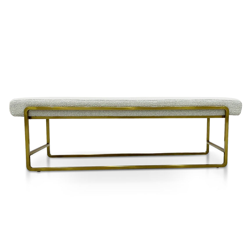 1.52m Bench - Pearl Grey Boucle - View 2