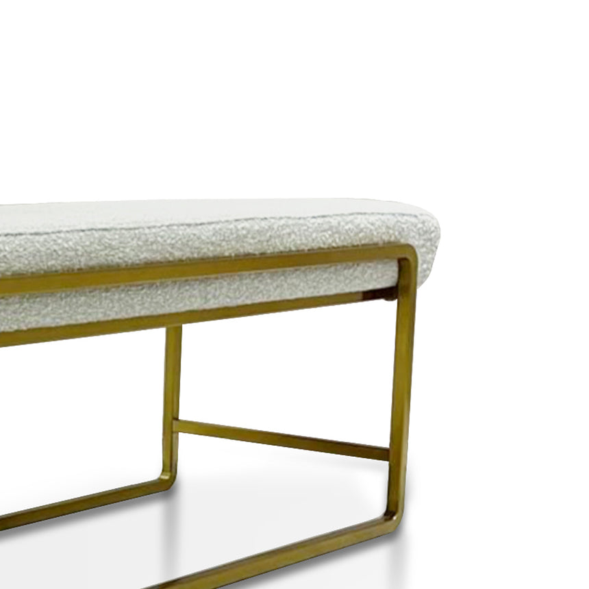 1.52m Bench - Pearl Grey Boucle - View 4