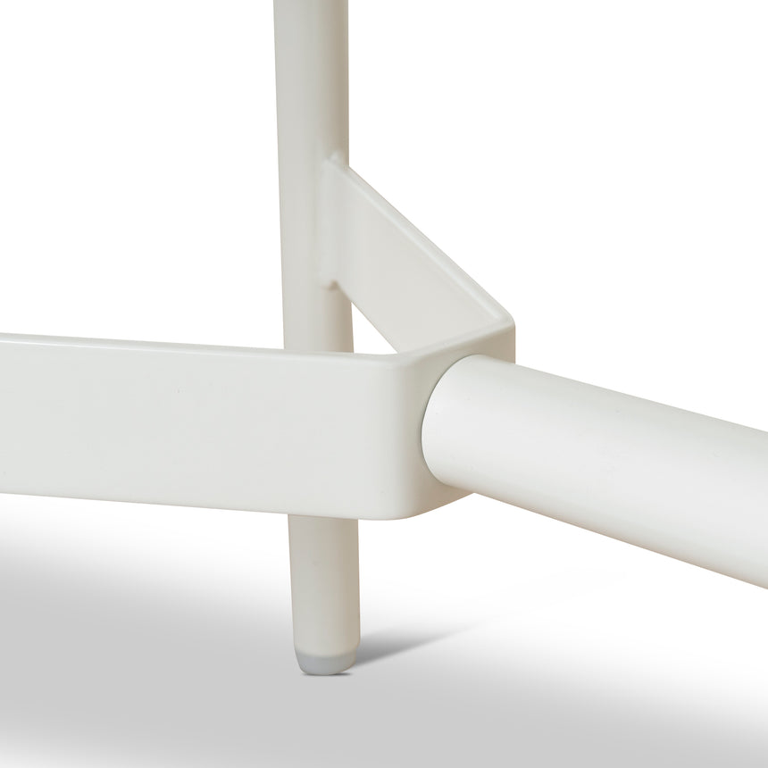 1.8m Wooden Bench - Full White - View 11