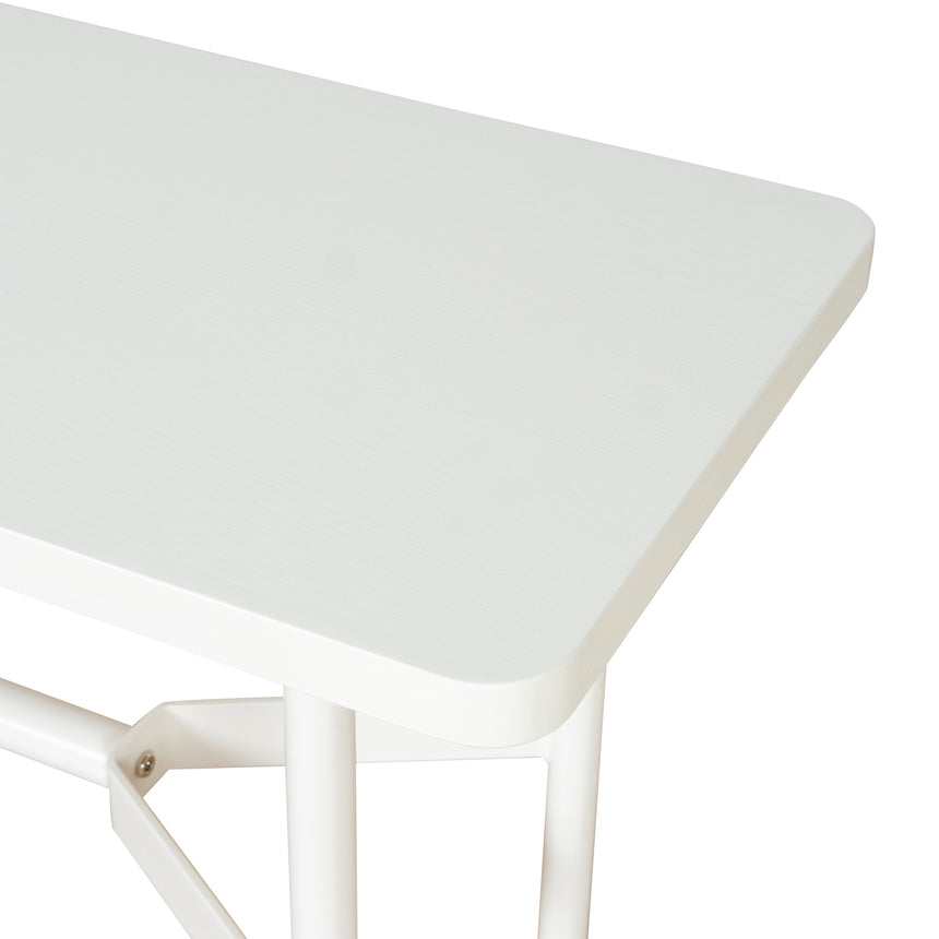 1.8m Wooden Bench - Full White - View 5