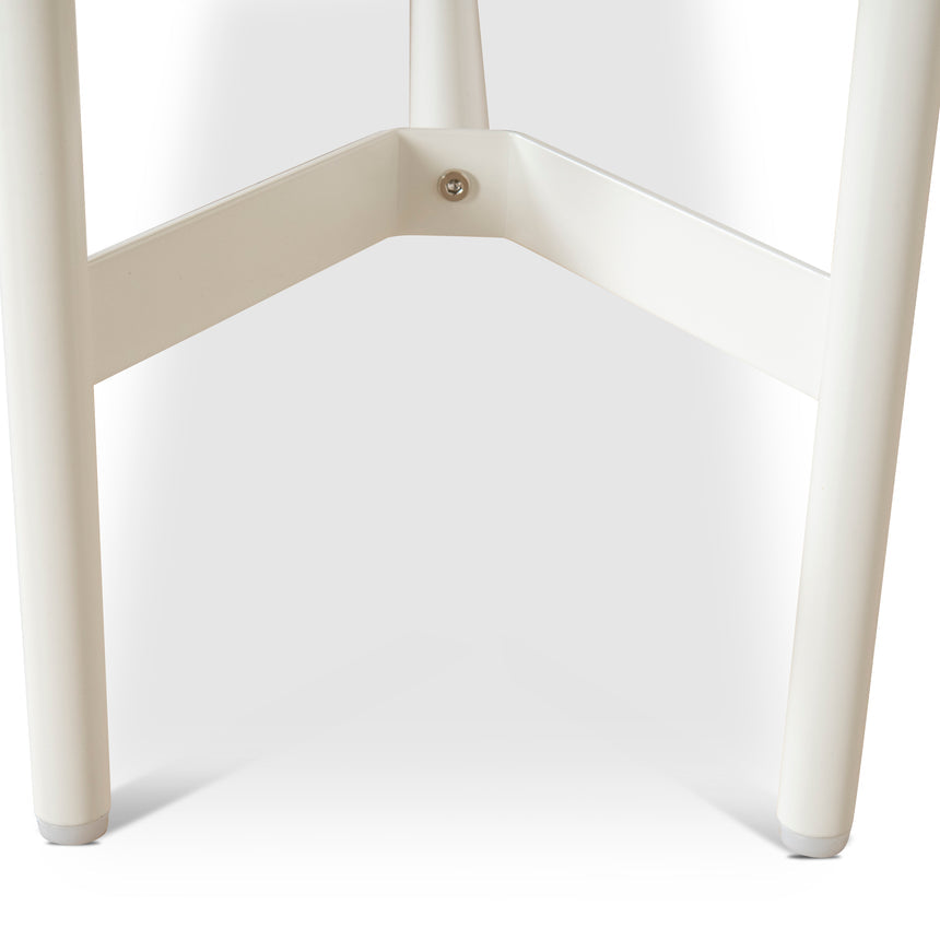 1.8m Wooden Bench - Full White - View 10