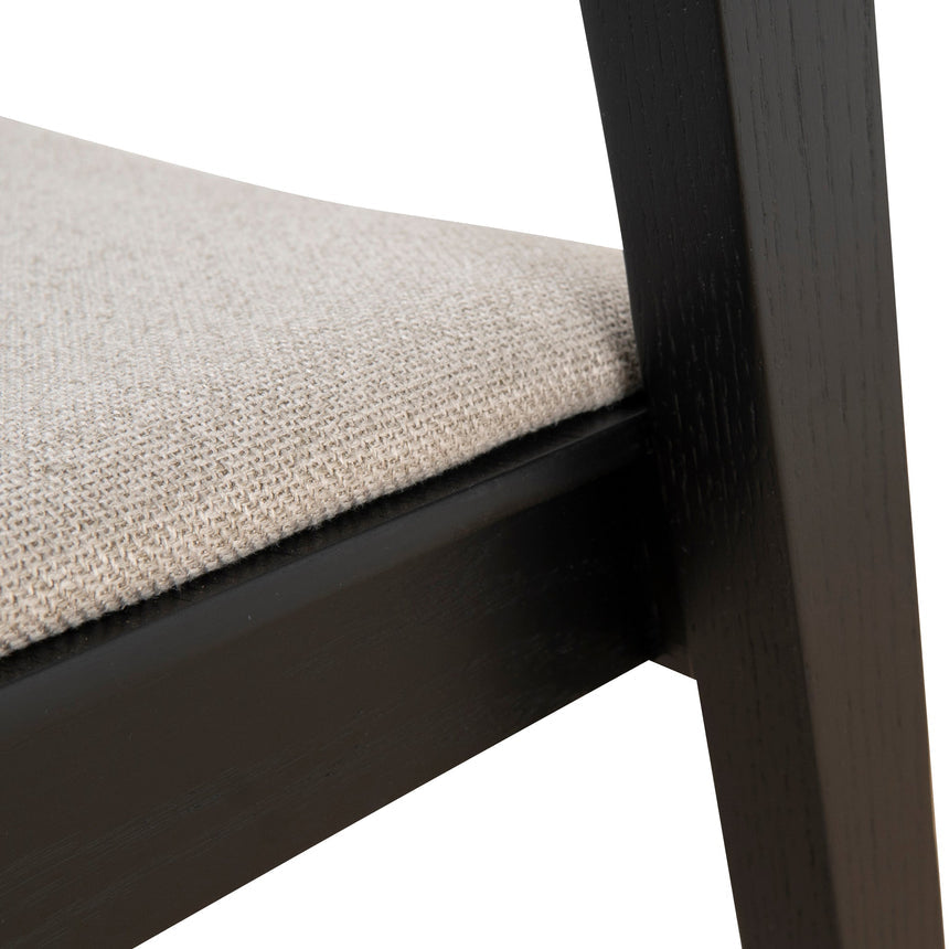 Black Dining Chair - Grey Seat (Set of 2) - View 11