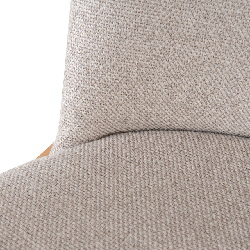 Set of 2 - CDC10055-SDx2 Natural Dining Armchair - Grey Seat - View 10