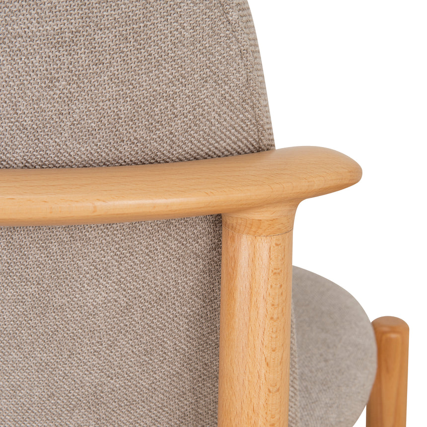 Natural Dining Chair - Grey Seat (Set of 2) - View 11