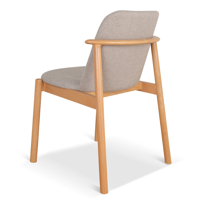 Natural Dining Chair - Grey Seat (Set of 2) - View 6