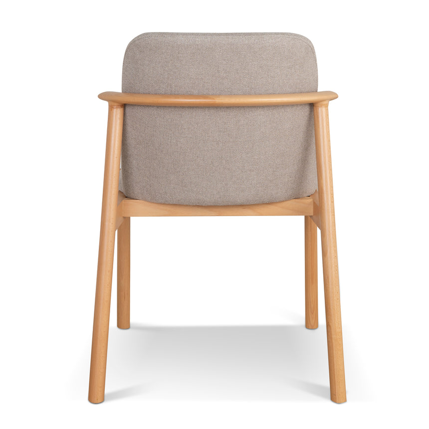 Natural Dining Chair - Grey Seat (Set of 2) - View 7