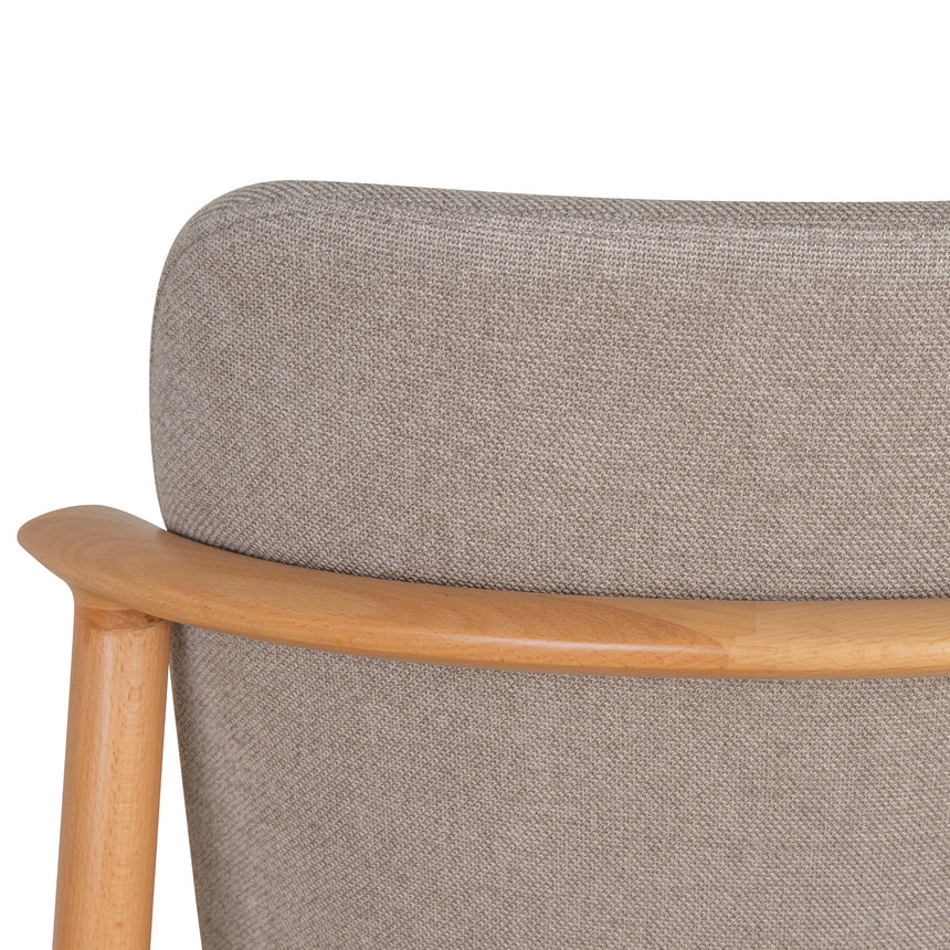 Natural Dining Chair - Grey Seat (Set of 2) - View 12