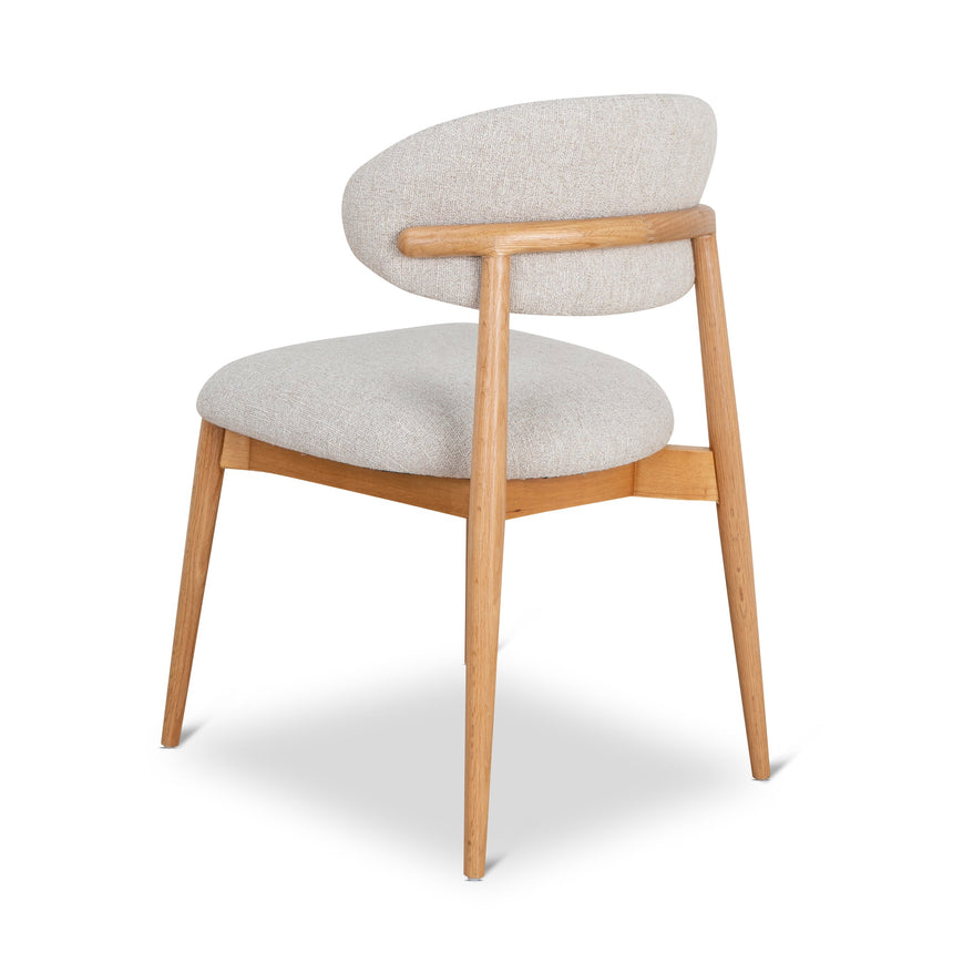 Coastal Beige Dining Chair - Natural Oak - View 5