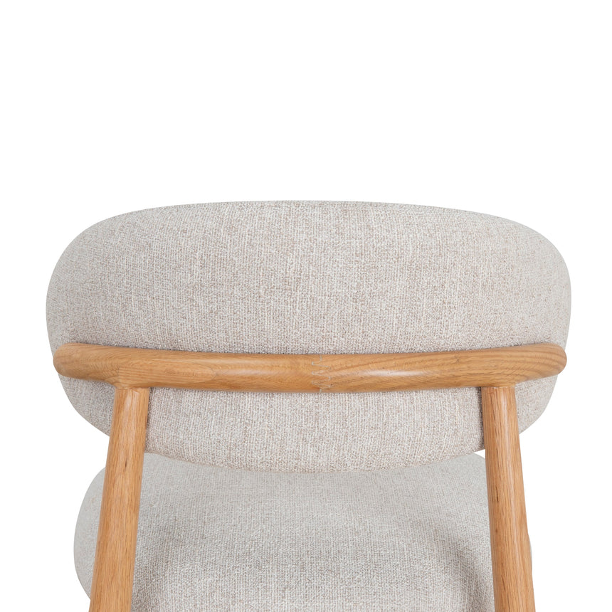 Coastal Beige Dining Chair - Natural Oak - View 7