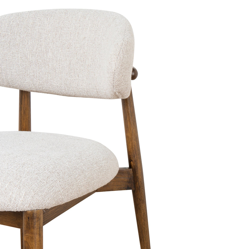 Coastal Beige Dining Chair - Walnut - View 12