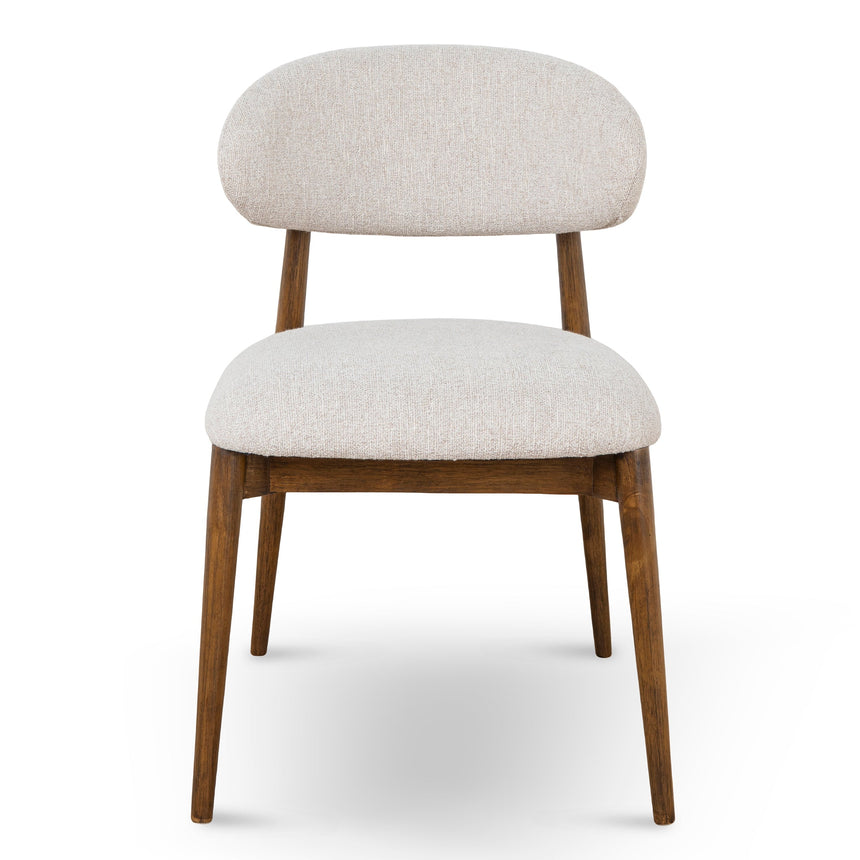 Coastal Beige Dining Chair - Walnut - View 2
