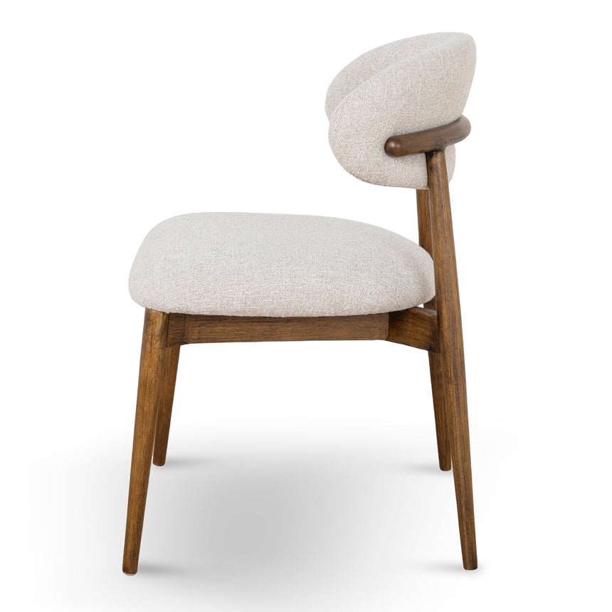 Coastal Beige Dining Chair - Walnut - View 3