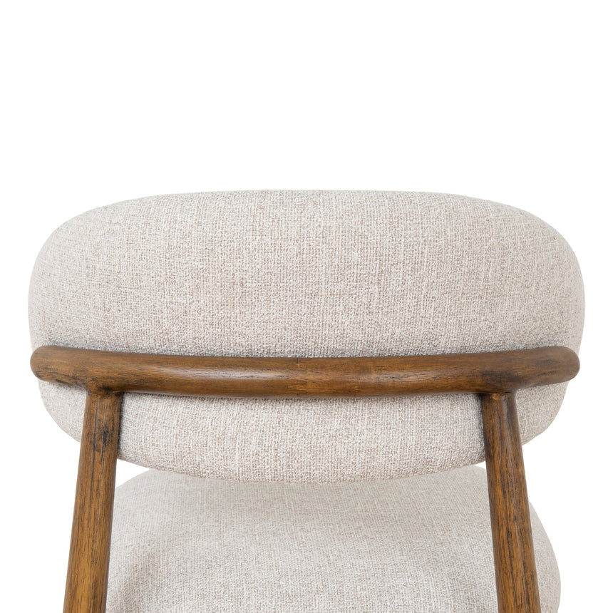 Coastal Beige Dining Chair - Walnut - View 16