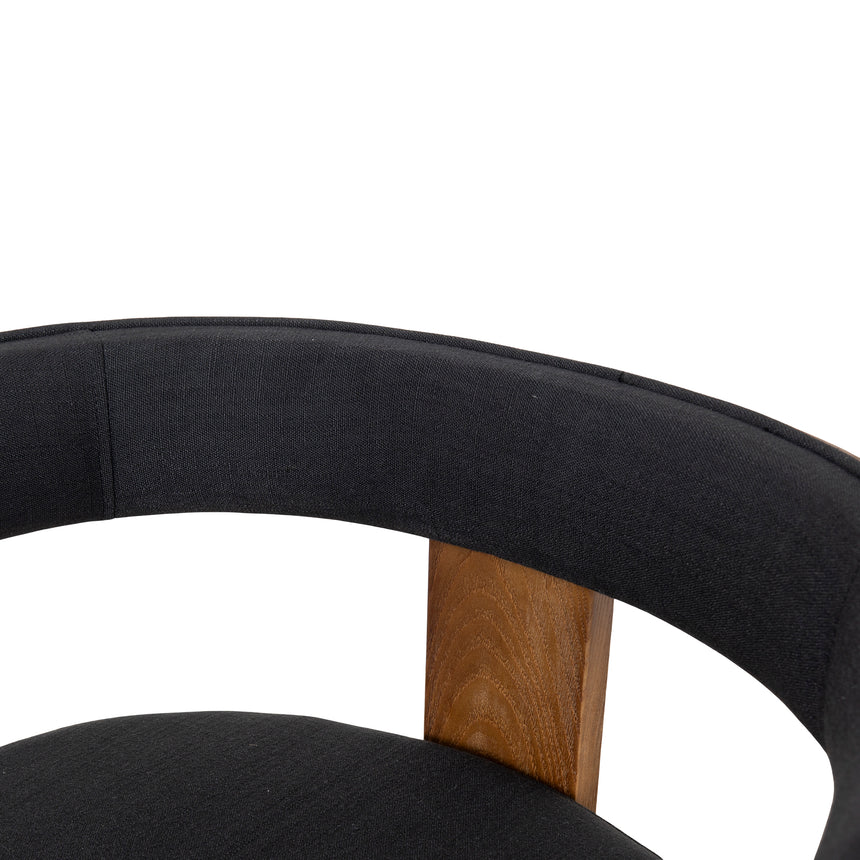 Brown ELM Dining Chair - Black (Set of 2) - View 12