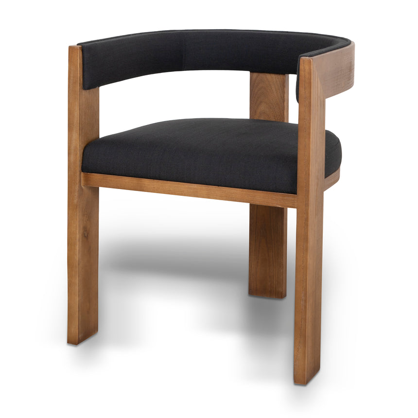 Brown ELM Dining Chair - Black (Set of 2) - View 2