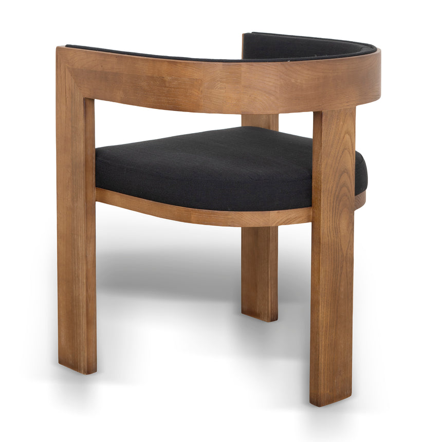 Brown ELM Dining Chair - Black (Set of 2) - View 5