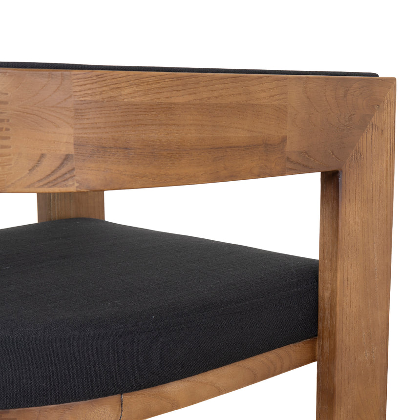 Brown ELM Dining Chair - Black (Set of 2) - View 7