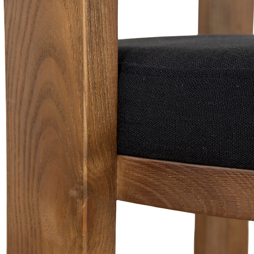 Brown ELM Dining Chair - Black (Set of 2) - View 8
