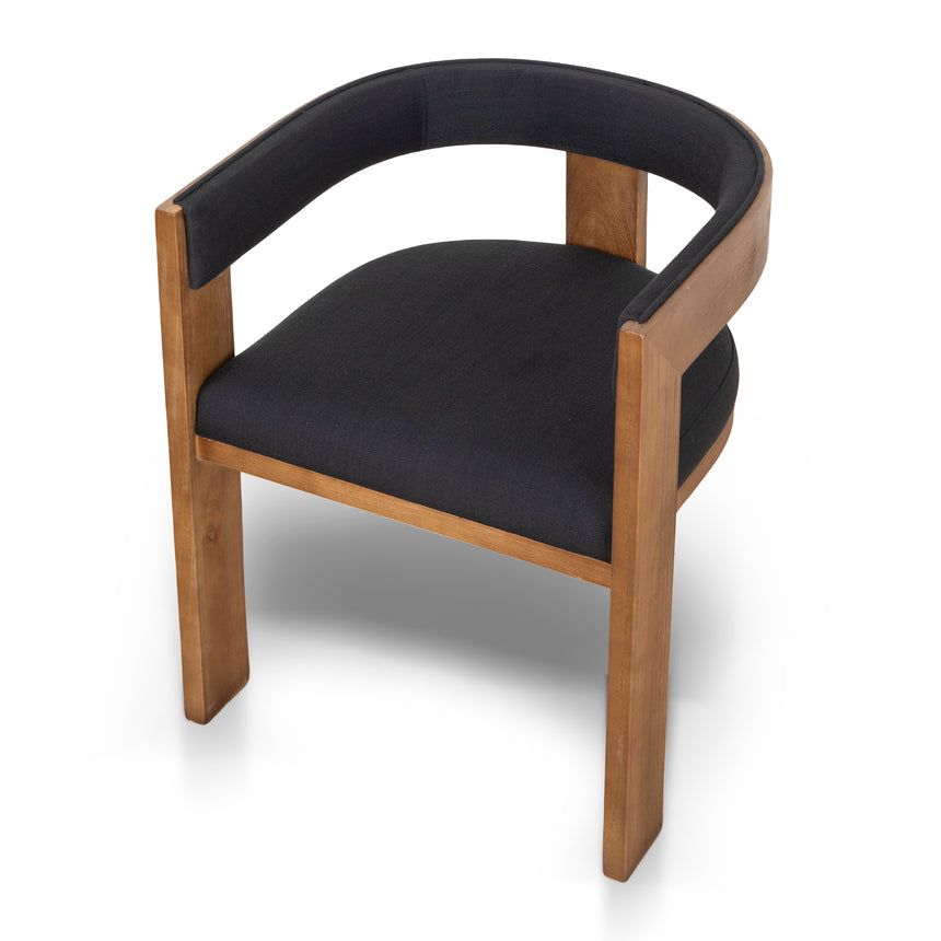 Brown ELM Dining Chair - Black (Set of 2) - View 9