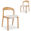 Natural Dining Chair | Beige (Set Of 2) | Myka Home