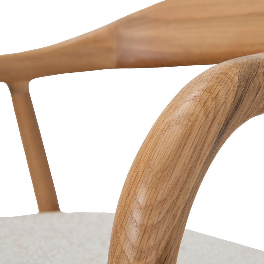 Natural Dining Armchair - Beige (Set of 2) - View 14