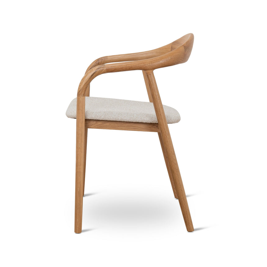 Natural Dining Armchair - Beige (Set of 2) - View 4