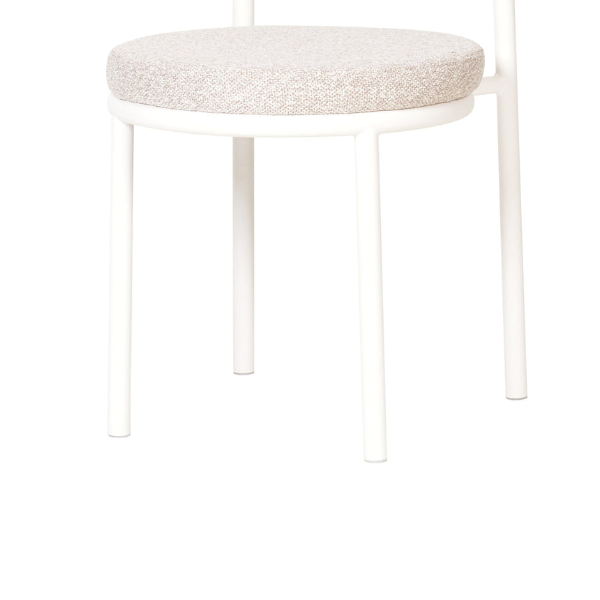 White Dining Chair - Clay Grey (Set of 2) - View 8