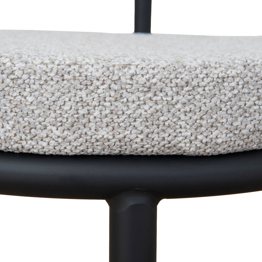 Black Dining Chair - Clay Grey (Set of 2) - View 15