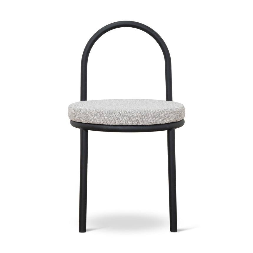 Black Dining Chair - Clay Grey (Set of 2) - View 3