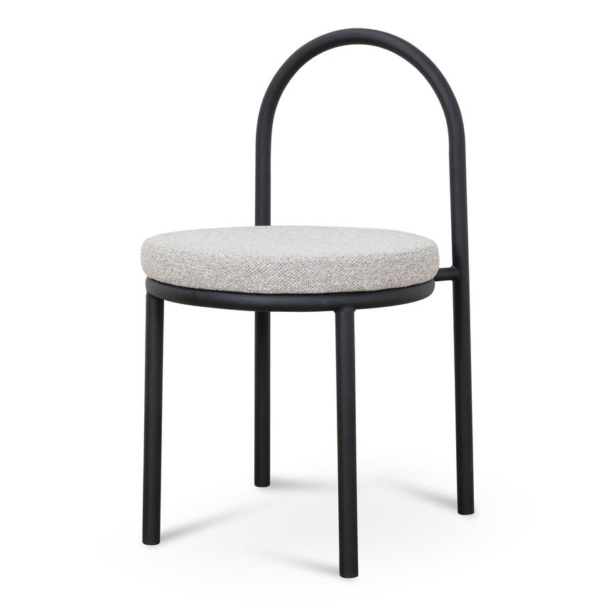 Black Dining Chair - Clay Grey (Set of 2) - View 2