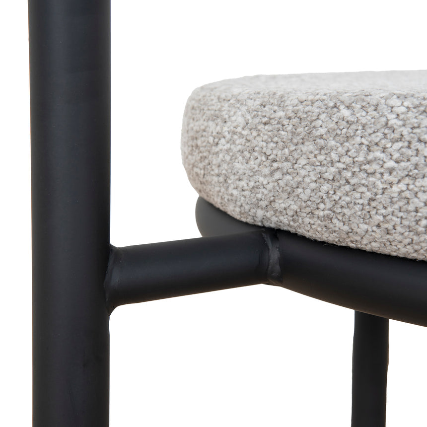 Black Dining Chair - Clay Grey (Set of 2) - View 8