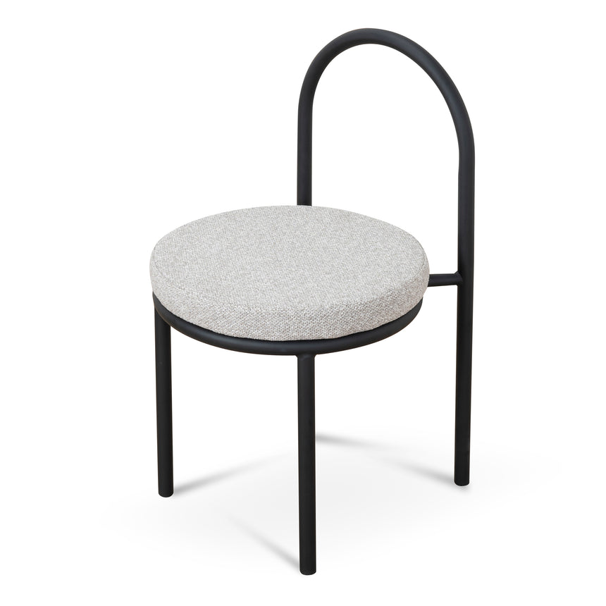 Black Dining Chair - Clay Grey (Set of 2) - View 7