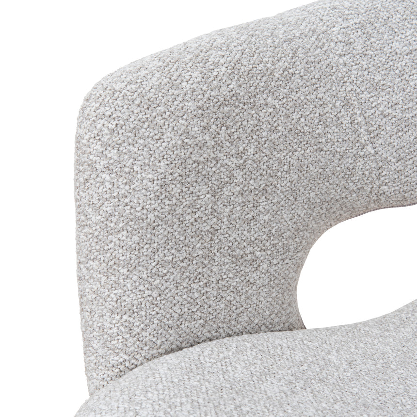 White Dining Chair | Clay Grey (Set of 2) | Myka Home - View 13
