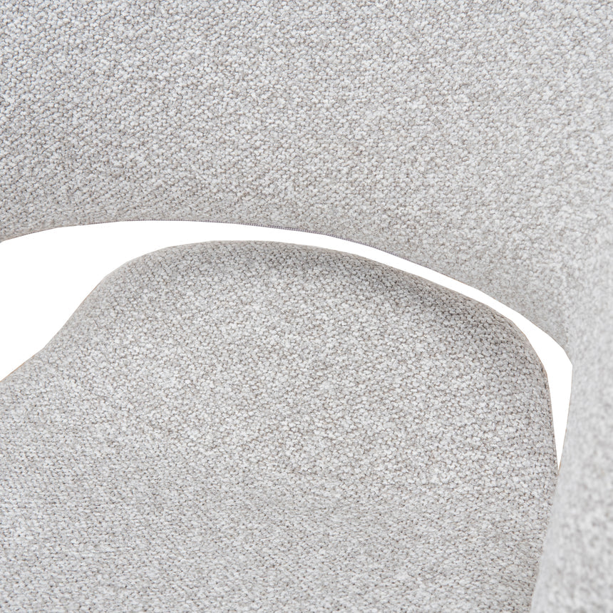 White Dining Chair | Clay Grey (Set of 2) | Myka Home - View 14