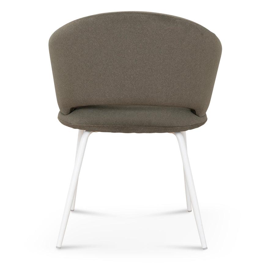White Dining Chair | Dark Moss Green (Set of 2) | Myka Home - View 6