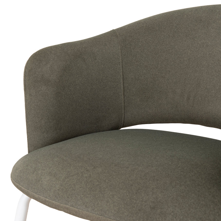 White Dining Chair | Dark Moss Green (Set of 2) | Myka Home - View 11