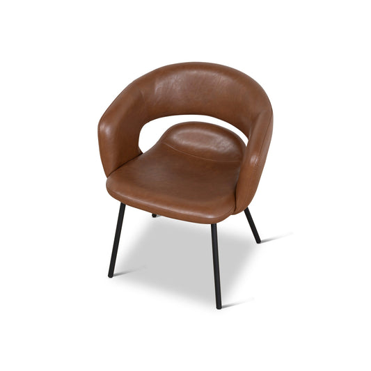 CDC10218-FHx2 Black Dining Cha | Antique Brown (Set of 2 ) | Myka Home
